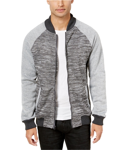 Ring Of Fire Mens Colorblock Knit Bomber Jacket bbm M