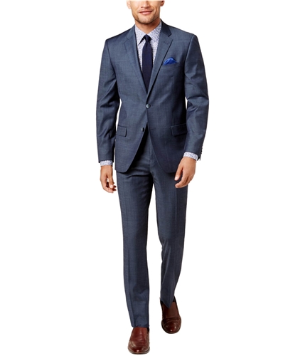 Ben Sherman Mens Comfort Two Button Formal Suit blue 40/Unfinished