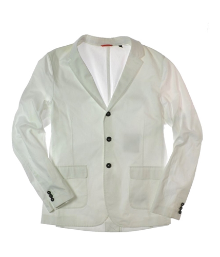 Sons of Intrigue Mens Casuals Three Button Blazer Jacket brightwhite M