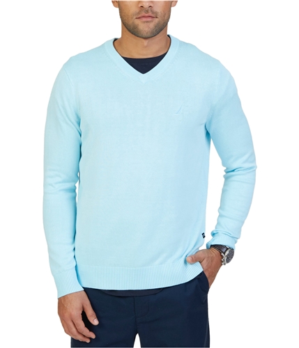 Nautica Mens Knit Pullover Sweater brightaqua XL