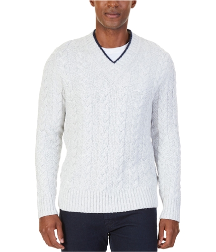 Nautica Mens Cable Pullover Sweater marshmallow S