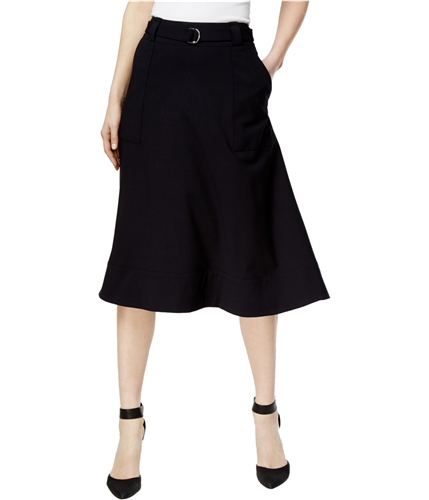 Calvin Klein Womens Belted A-line Skirt nvy 23