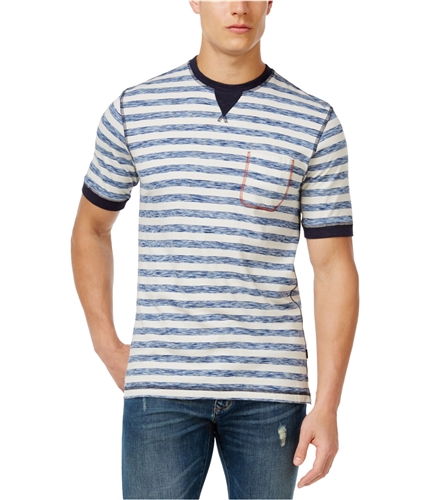 Weatherproof Mens Vintage Contrast Basic T-Shirt blue M
