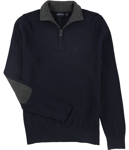 Nautica Mens Milano Quarter-Zip Sweatshirt darkblue XS