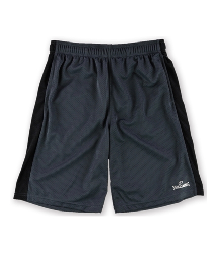 Spalding Mens Solid Athletic Workout Shorts 221 L