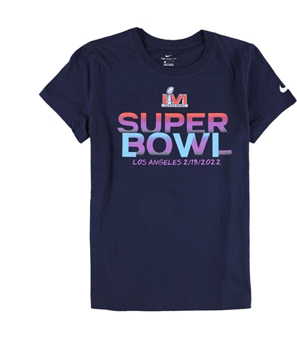 Nike Womens Super Bowl Los Angeles 2/13/2022 Graphic T-Shirt multinavy M