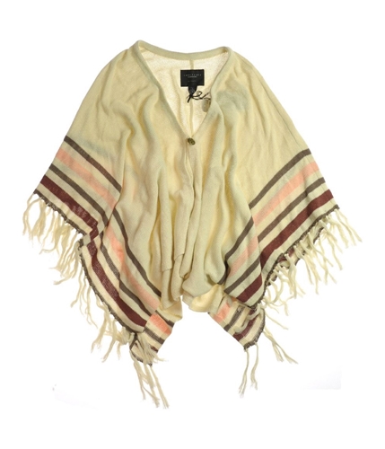 Sanctuary Clothing Womens Knit Poncho Sweater beige XS