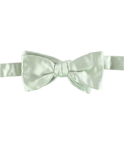 The Men's Store Mens Silver Satin TBT Self-tied Bow Tie grey One Size