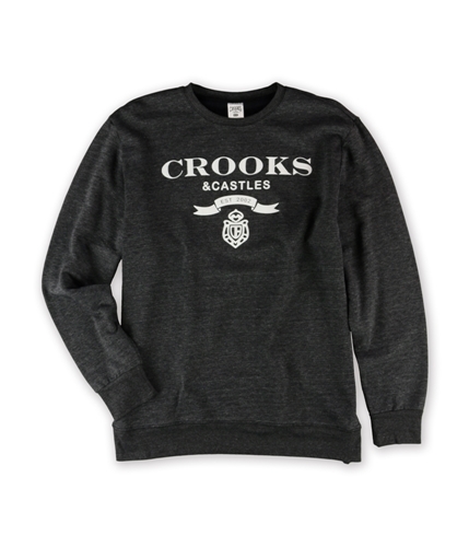 Crooks & Castles Mens The Thuxury Sweatshirt speckleblack 2XL