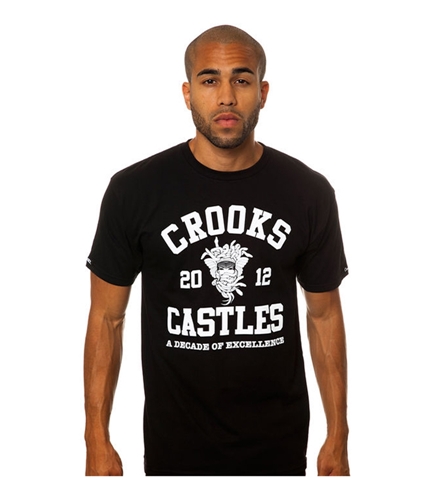 Crooks & Castles Mens The Primetime Graphic T-Shirt black S