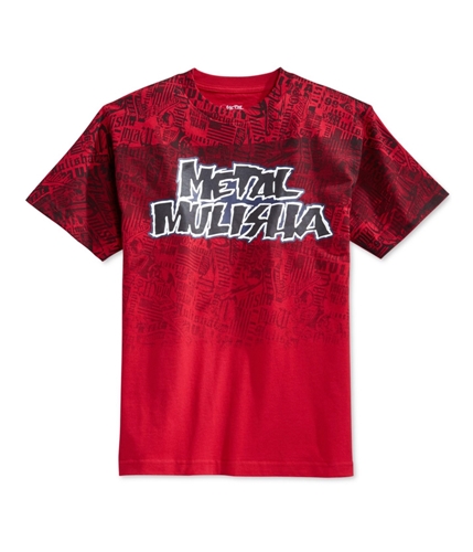 Metal Mulisha Mens Press Print Logo Graphic T-Shirt red L