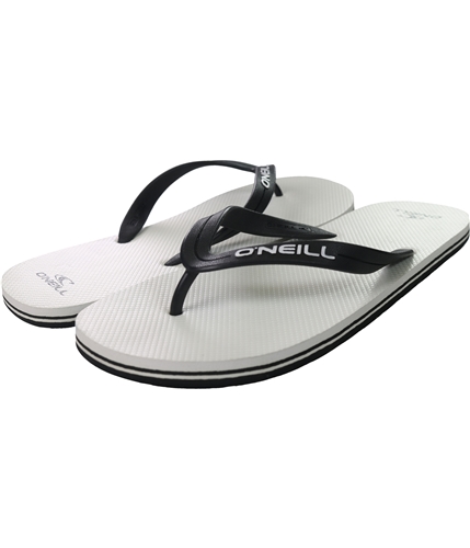 O'Neill Mens Friction Flip Flop Sandals blkwhite 10