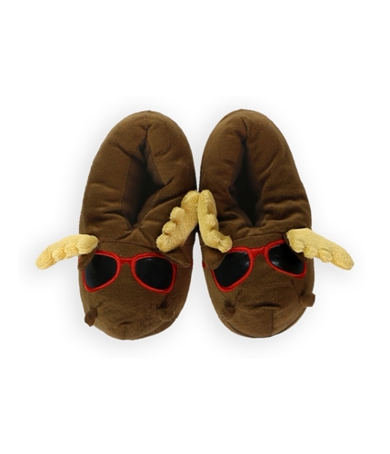 GMA Accessories, Inc. Boys Cool Moose Novelty Slippers brown M/L