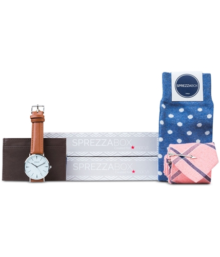 SprezzaBox Mens 5 Piece Gift Box Self-tied Necktie multi One Size