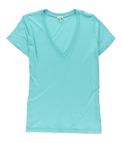 Splendid Womens Solid Basic T-Shirt sea M