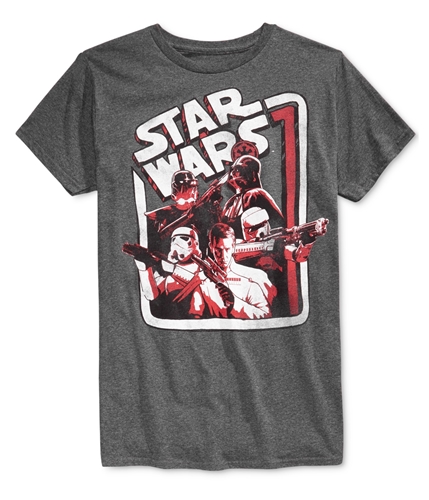 Star Wars Mens Solid Graphic T-Shirt charcoalhtr L
