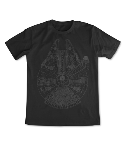 Star Wars Mens Millennium Falcon Graphic T-Shirt black M