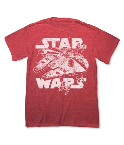 Star Wars Mens Millennial Falcon Graphic T-Shirt redheather S