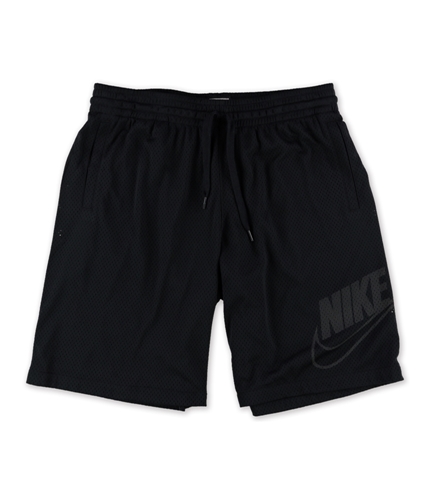 Nike Mens Mesh Athletic Workout Shorts black XL