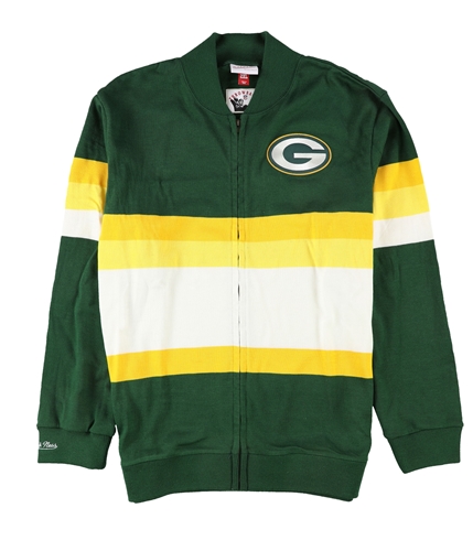 Mitchell & Ness Mens Green Bay Cardigan Sweater greenbay S