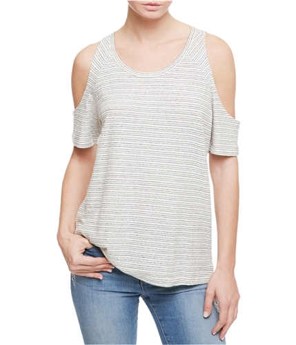 Sanctuary Clothing Womens Cold Shoulder Basic T-Shirt rusticcharc XL