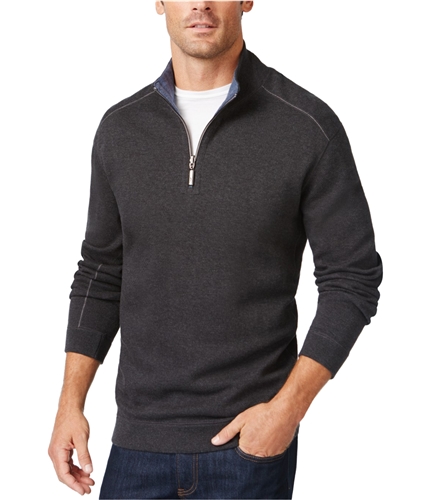 Tommy Bahama Mens Flip Side Pullover Sweater cinder 3XL