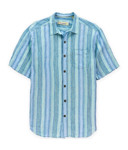 Tommy Bahama Mens Aquarina Stripe Button Up Shirt 2729vista M