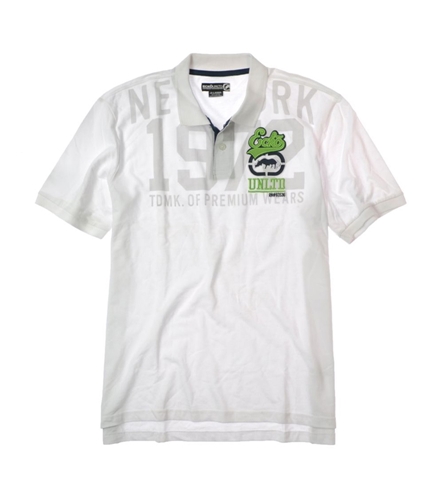 Aeropostale Mens 2 Button Rugby Polo Shirt white XL