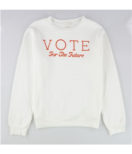 Treasure & Bond Womens Vote For The Future Sweatshirt ivory XXS