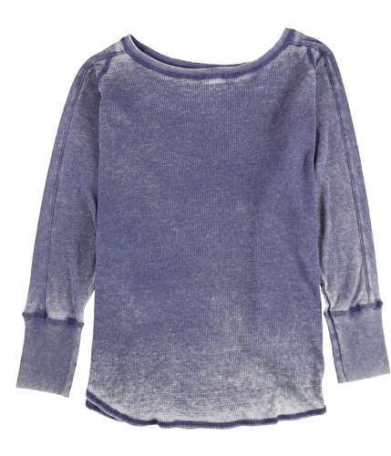 Treasure & Bond Womens Thermal Knit Basic T-Shirt blue 3X