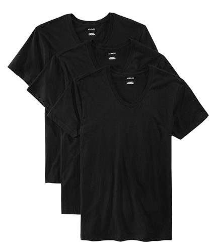 Alfani Mens 3-Pk. Basic T-Shirt black 3XL