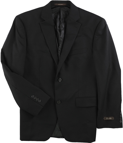 Tasso Elba Mens Professional Two Button Formal Suit black 40x38