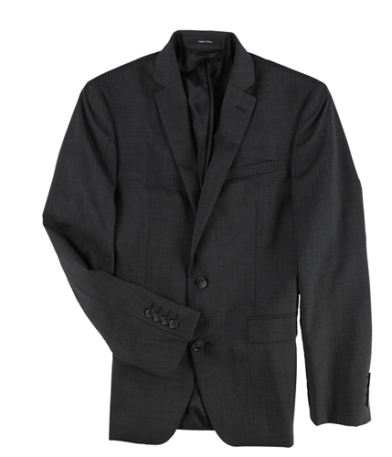 bar III Mens Professional Two Button Blazer Jacket charcoalneat 36