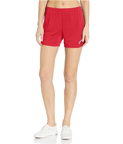 ASICS Womens Rival II Athletic Workout Shorts red XS