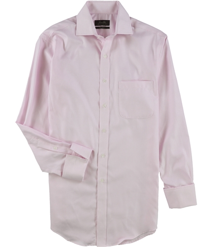 Tasso Elba Mens Non Iron Button Up Dress Shirt pinkhoundstoot 16.5