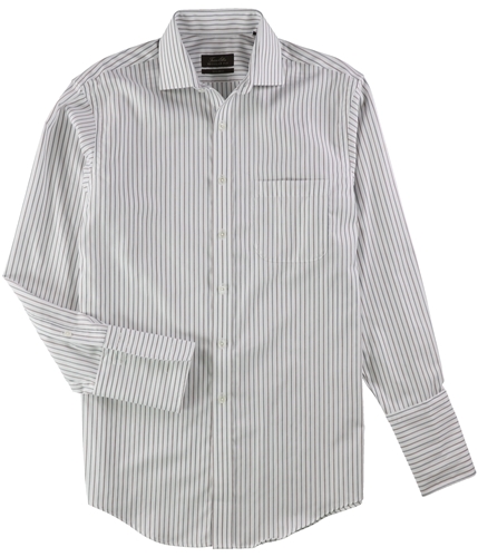 Tasso Elba Mens French Cuff Button Up Dress Shirt burgwht 16.5