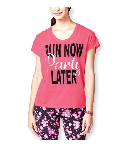 Material Girl Girls Mesh-Back Running Graphic T-Shirt flashmode XS