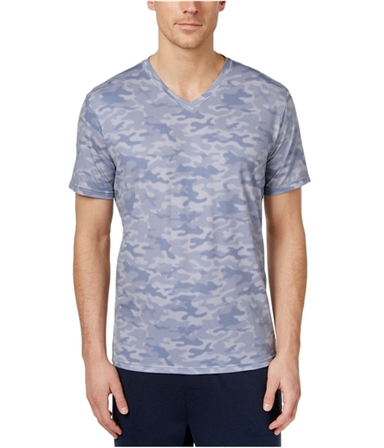 Weatherproof Mens V-Neck Striped Graphic T-Shirt cadbluelccam L