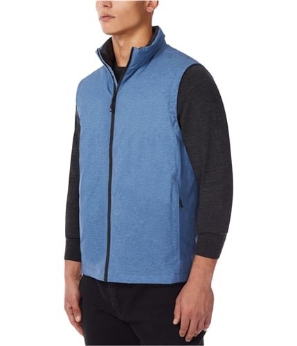 32 Degrees Mens Water-Resistant Quilted Vest navyjeanmel XS