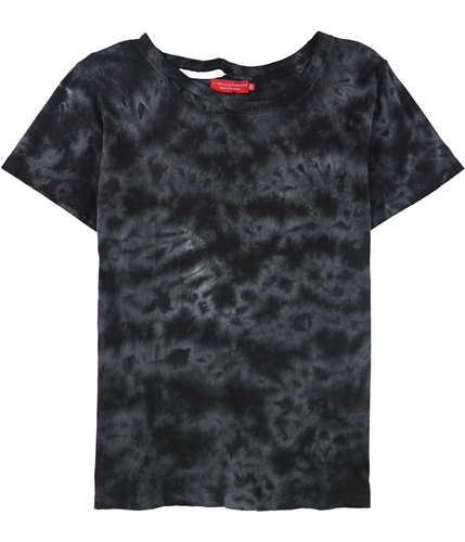 n:philanthropy Womens Harlow BFF Tie-Dye Basic T-Shirt black M