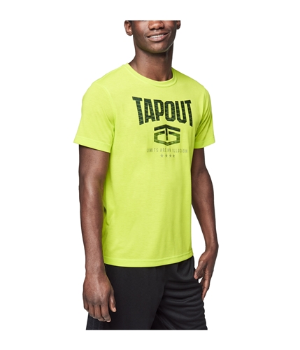 Tapout Mens Limits Are An Illusion Graphic T-Shirt limepunch S