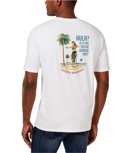 Tommy Bahama Mens Hula It's Me Graphic T-Shirt white L