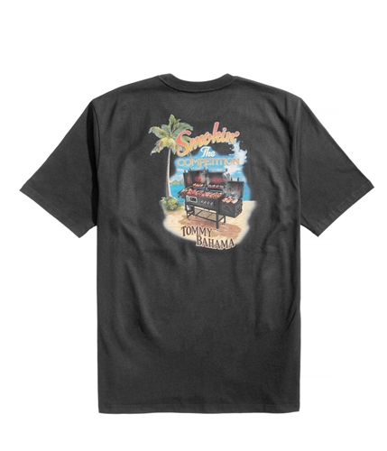 Tommy Bahama Mens Smokin' The Competition Graphic T-Shirt coal 3XL
