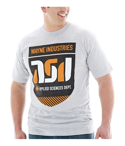 Bioworld Mens Wayne Industries Graphic T-Shirt heathergrey XLT