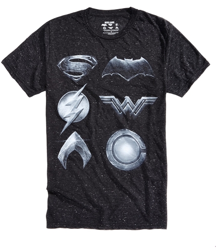 Bioworld Mens Super Hero-Print Graphic T-Shirt black S