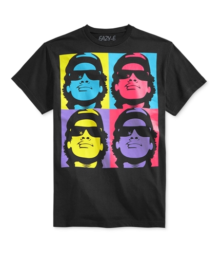 Bioworld Mens 4 Square Eazy-E Graphic T-Shirt black S