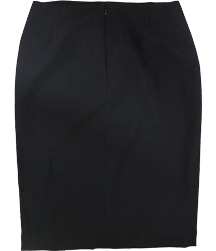 Tahari Womens Solid Pencil Skirt black 10
