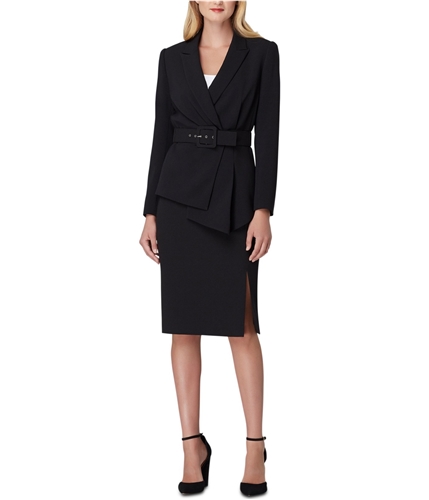 Tahari Womens 2-Piece Skirt Suit black 4