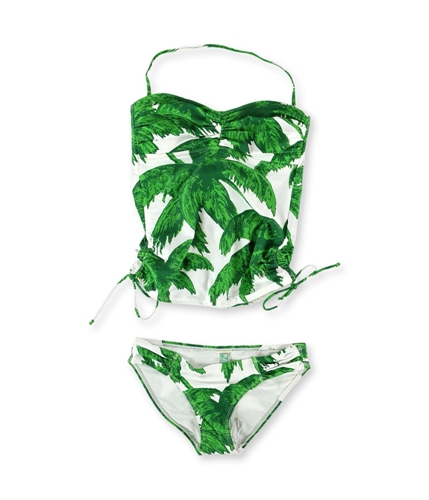 Tommy Bahama Womens Tobago Palms Hipster 2 Piece Bandini seagreenwhite XS