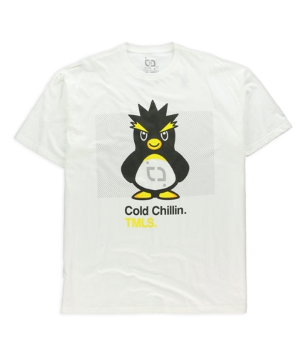 TMLS Mens Cold Chillin Graphic T-Shirt white 2XL